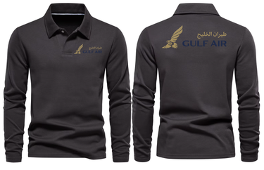 GULF AIR LONG SLEEVE POLO